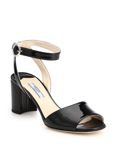 prada block heel sandals|prada high heel pumps.